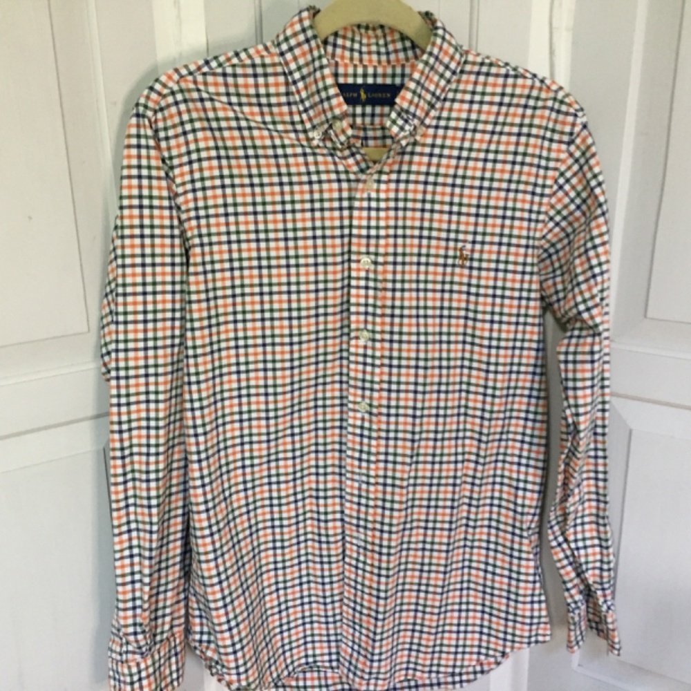 Men’s  Ralph Lauren Multicolor Plaid Casual Button Down Shirt - Picture 2 of 13